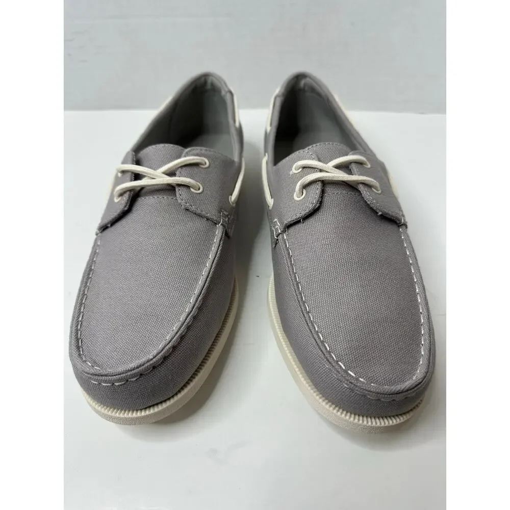 Club Room Mens Elliot Canvas Lifestyle Loafers Size 11.5M Grey NEW - Picture 3 of 8